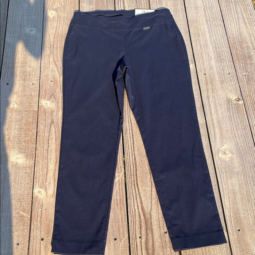 INC International Concepts Navy Ankle Cropped Pants